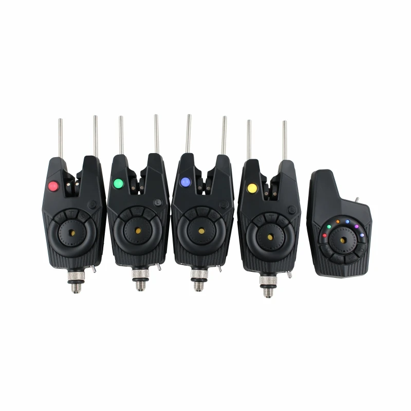 Wholesale Price Wireless Waterproof  JZH-RF1688  Fishing Bite Alarm Black 4+1 set