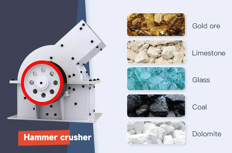 good quality reliable structure  mobile diesel engine hammer crusher