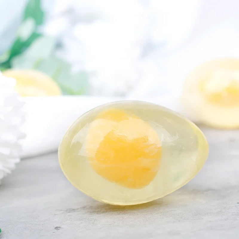 OEM Private Label Handmade Egg Soap Bar Kojic Acid Collagen Whitening Soap Bath Hotel Toilet Soap