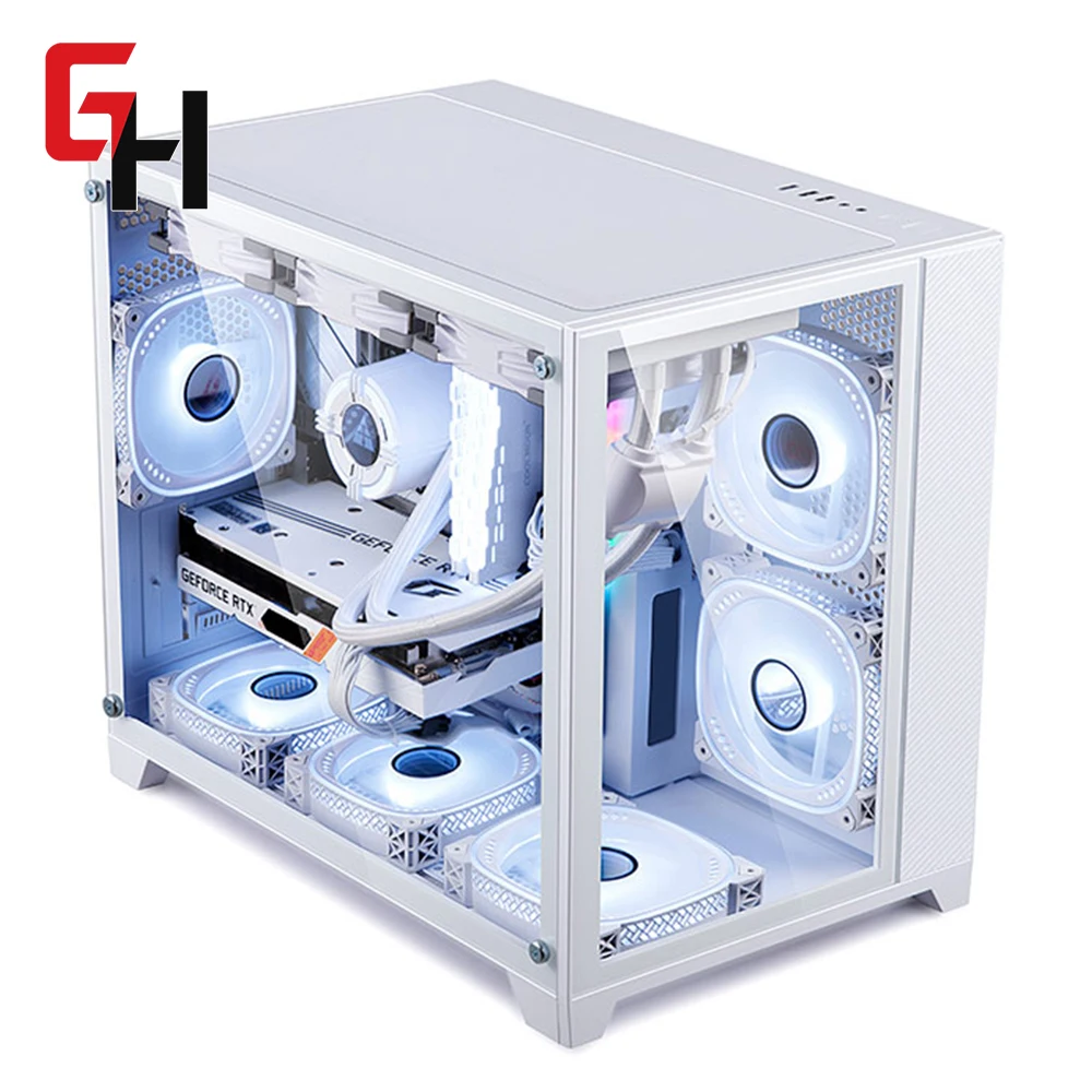 Hot Selling Matx Computer Case Full Tower Cabinet For Mini Pc Case Transparent Cases Atx Pc Gaming Cabinet