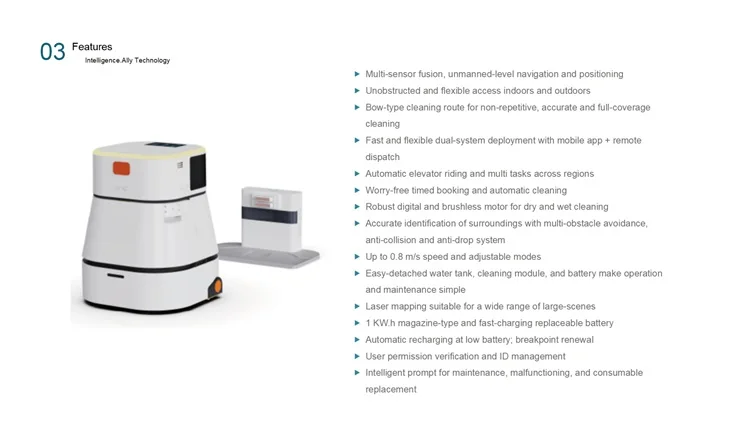 2024 intelligent cleaning robot supports OEMexport customized commercial full-automatic elevator multi-floorcleaningdragging