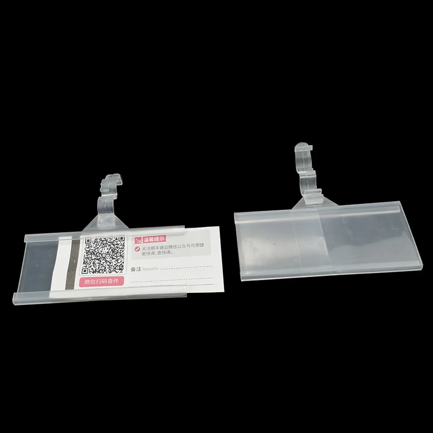LAOHAMA  Wholesale Supermarket Reusable Plastic Shelf Label Holder Wire Price Tag for Pantry Retail Shopping Mall Store