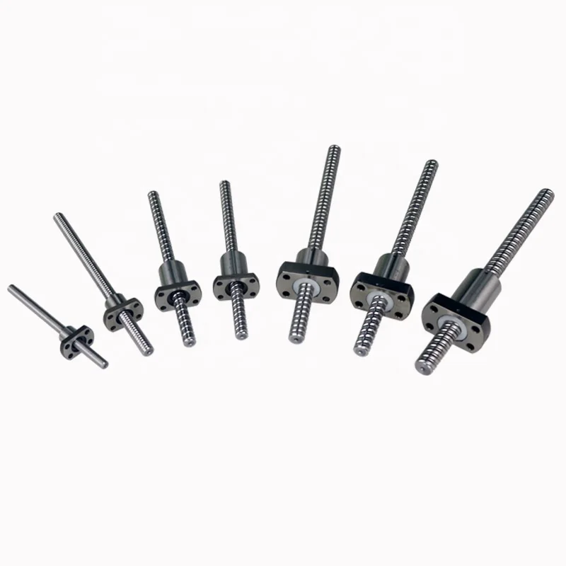 High Precision Ball Screw With Nut Chrome Steel Ball Screw Square Nut Wholesale Rotary Ball Screw Nut