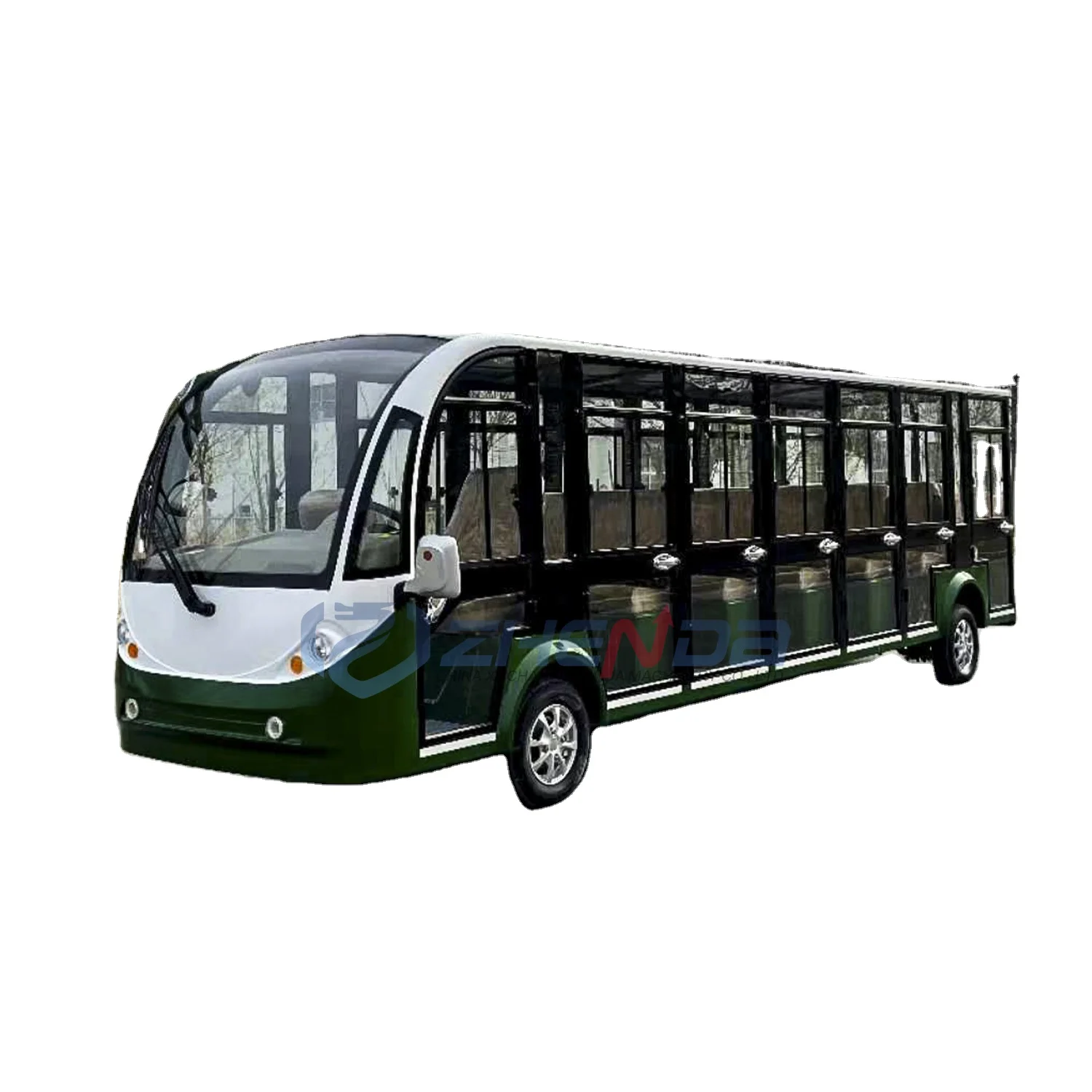 Beat Popular School Park Used Electric Sightseeing Buses and Coaches Durable 20 Seats Big Bus for Sale
