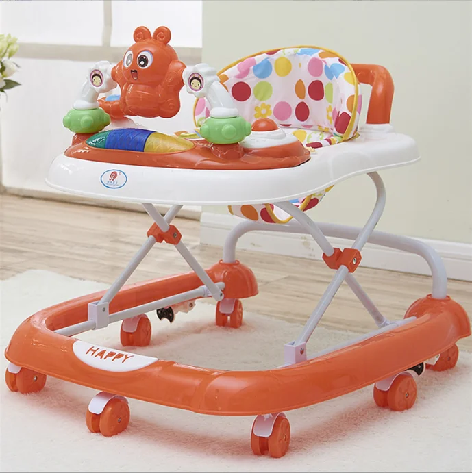 Wholesale price baby walker with brakes multi-function anti-rollover