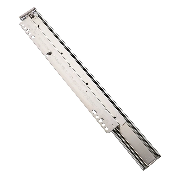 Push Open Drawer Slides Boxes Soft Closing Telescopic Cabinet Rails Drawer Slider