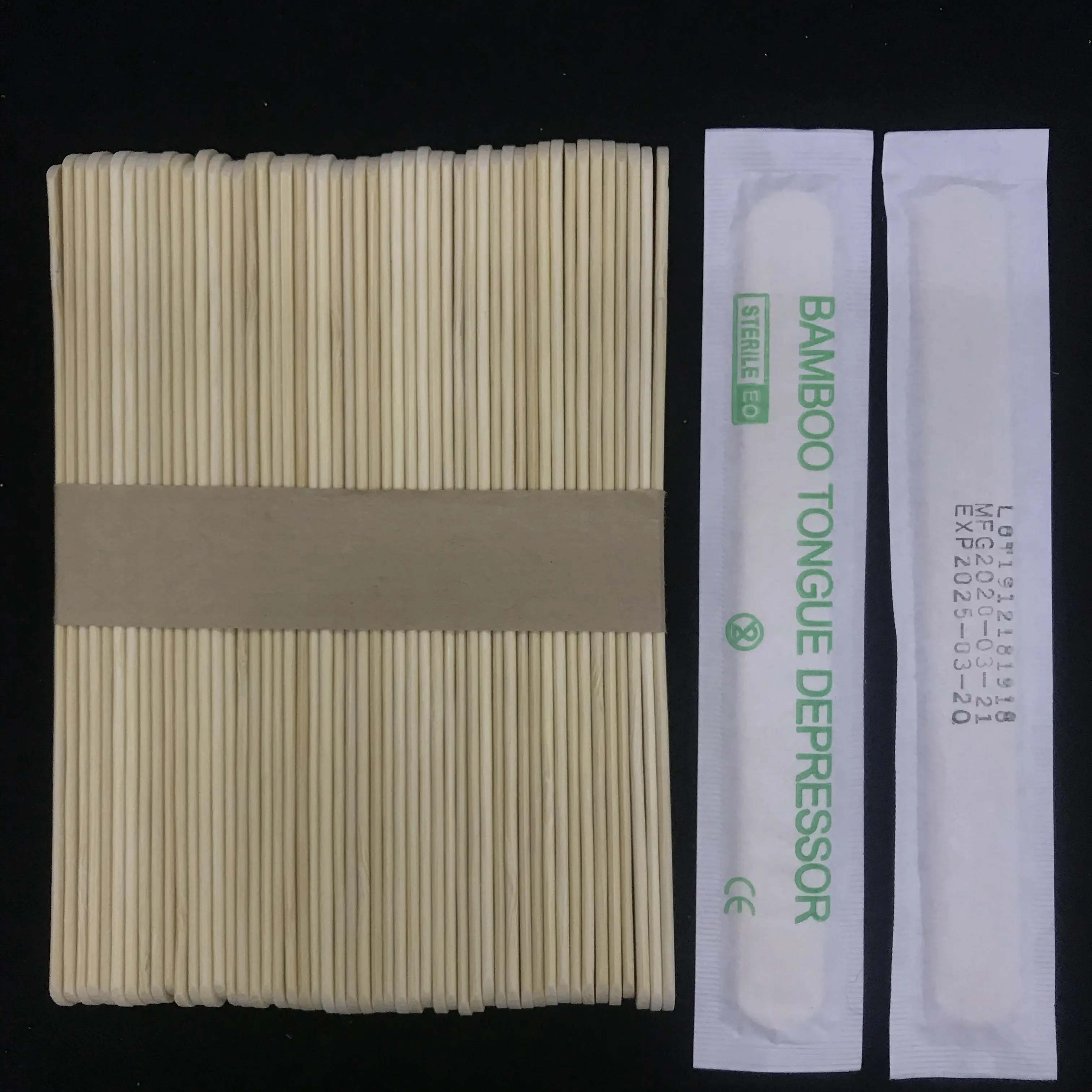 Factory Price Disposable  Sterile non-sterile  Bamboo Tongue Depressor
