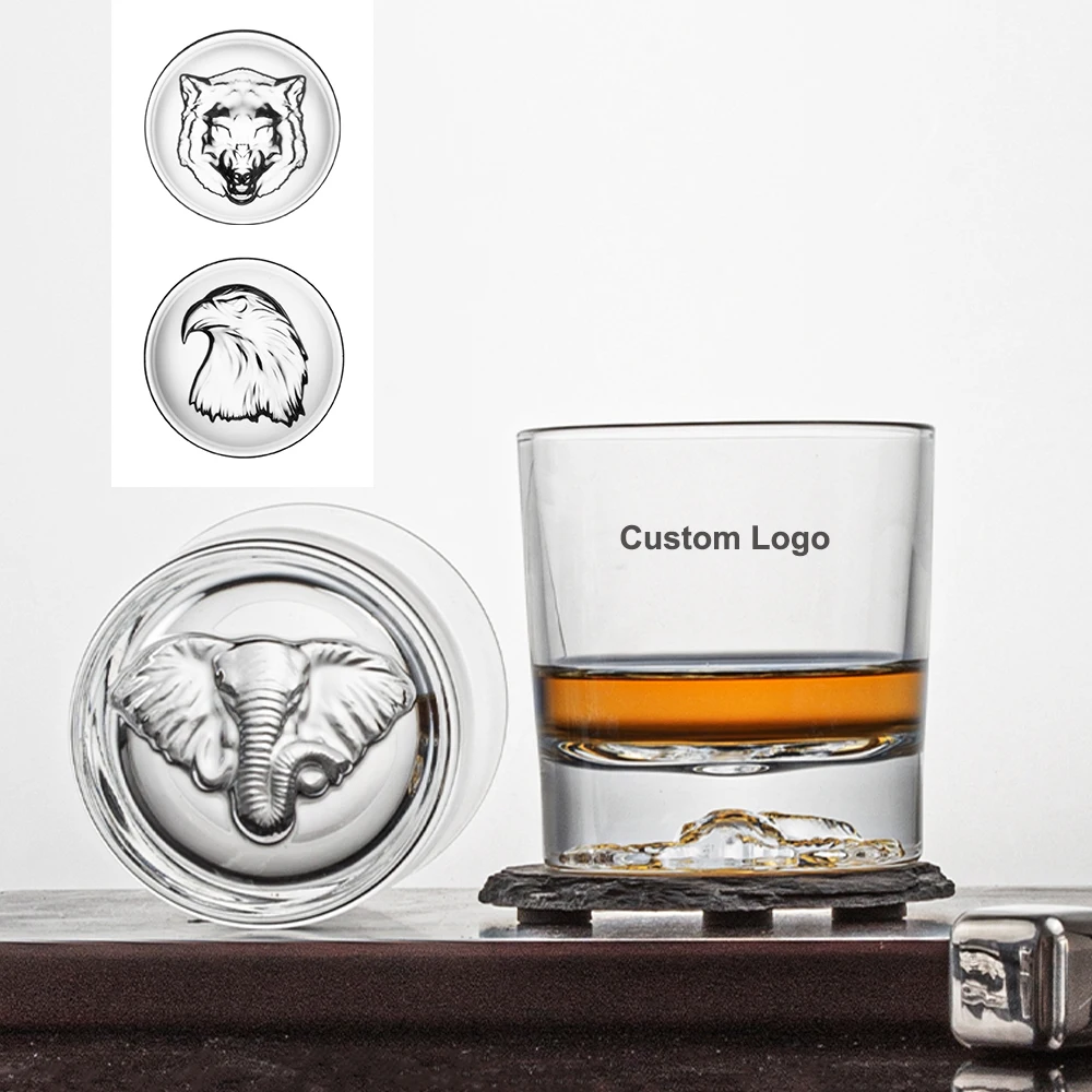 Wholesale Unique Tumbler Glasses Lead Free Shot Glass Multiple Style Rocks Glass Crystal Whiskey Glass