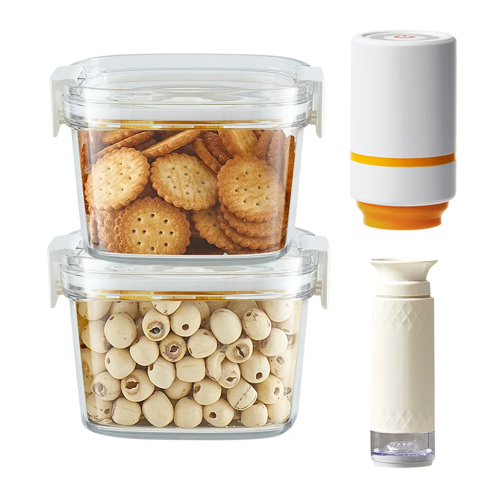 460ML BPA FREE 100% LEAK-PROOF Vacuum Pump Sealed Food Containers with Time Dial