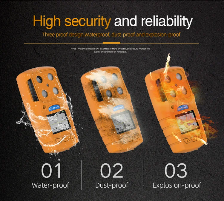 Easily carry high-precision factory supply portable 4 in 1 gas detector ES30A for gas leak test