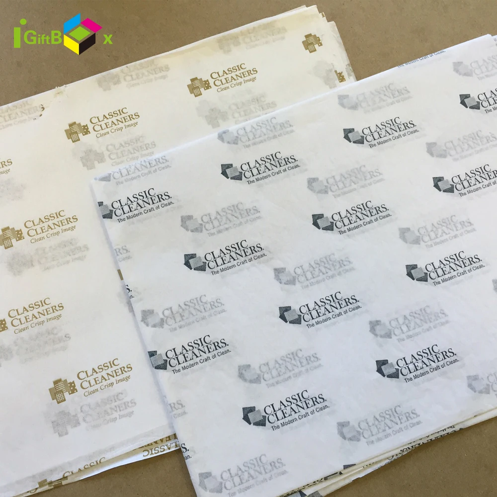 Fashionable Custom Printed Brand Logo Tissue Wrapping Paper for Products Packaging Clothes