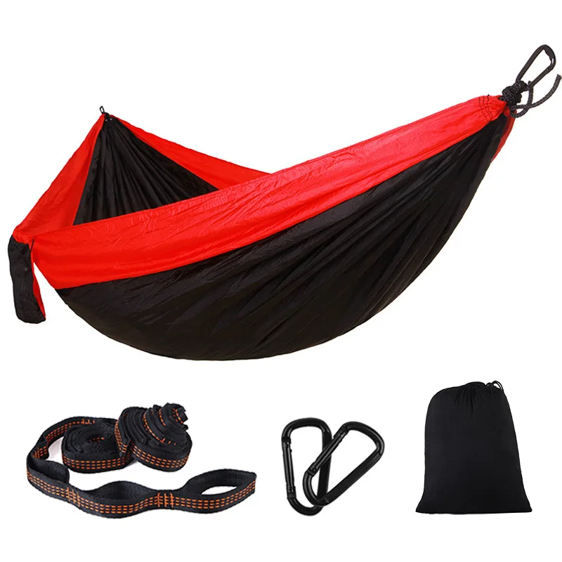 Easy To Use Outdoor Camping Net Mesh Single & Double Parachute Hammock