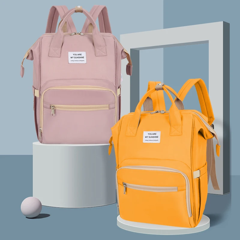 High Classic Large Diaper Maternity Bag with Shoulder Strap Insulated Pockets Stroller Straps Fashion Mommy Style Cloth Lining