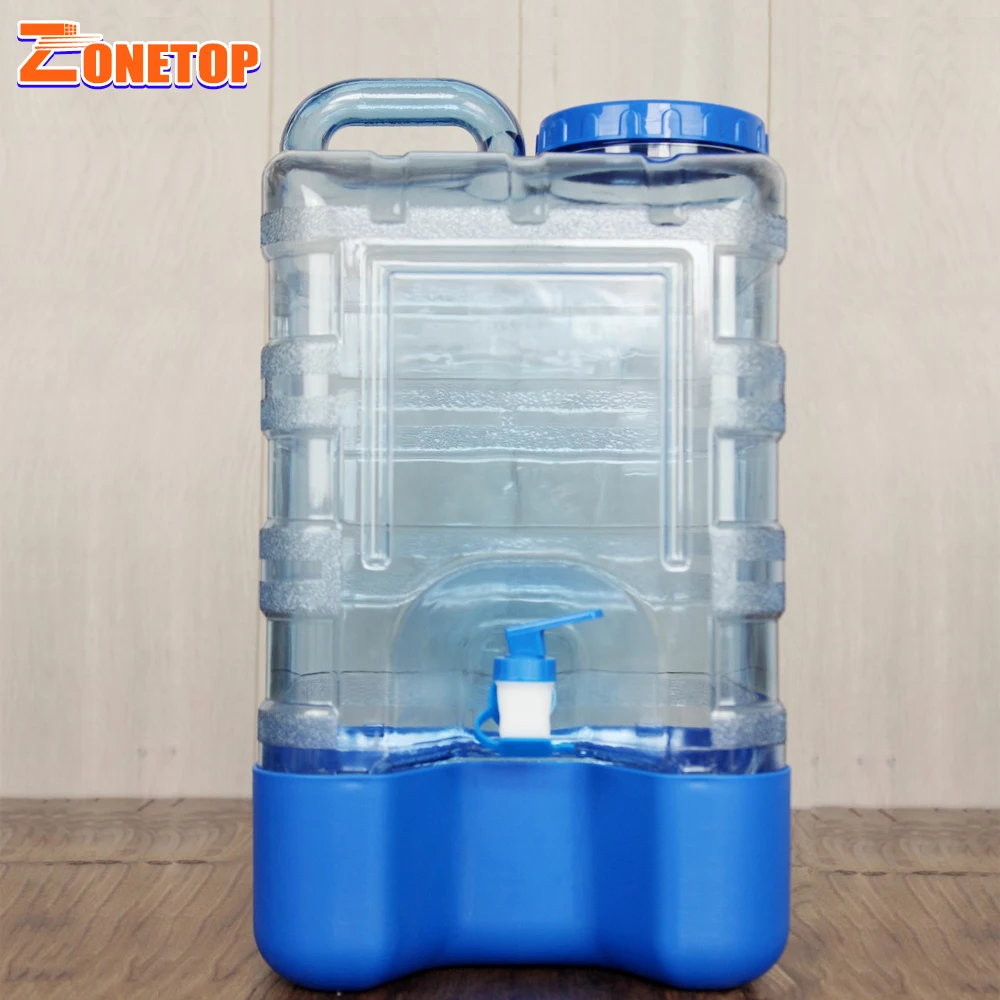 Brand New Reusable Square PC Wide Mouth 4Gal 4 Gallon 15L 15 Liter Plastic Water Bottle