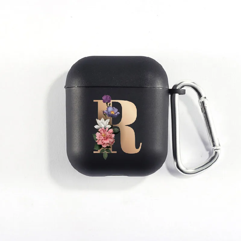 Rose gold Initials Alphabet U Protector Cover Popular Earphone Case for Airpods 3.jpg