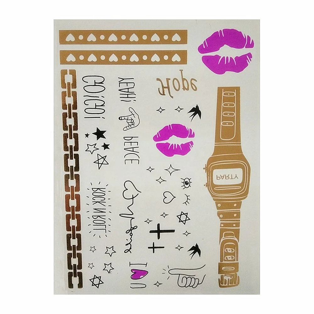 Свадебное платье для вечеринки в честь будущего рождения пользу вечеринки розовое золото временные татуировки