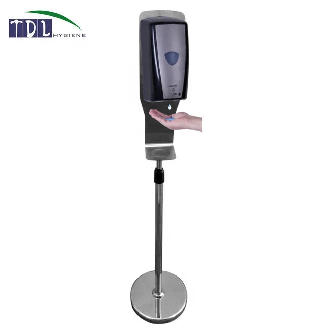 Removable Floor Free Standing Touchless Sensor  Automatic Alcohol Gel Hand Sanitizer Liquid Soap Dispenser