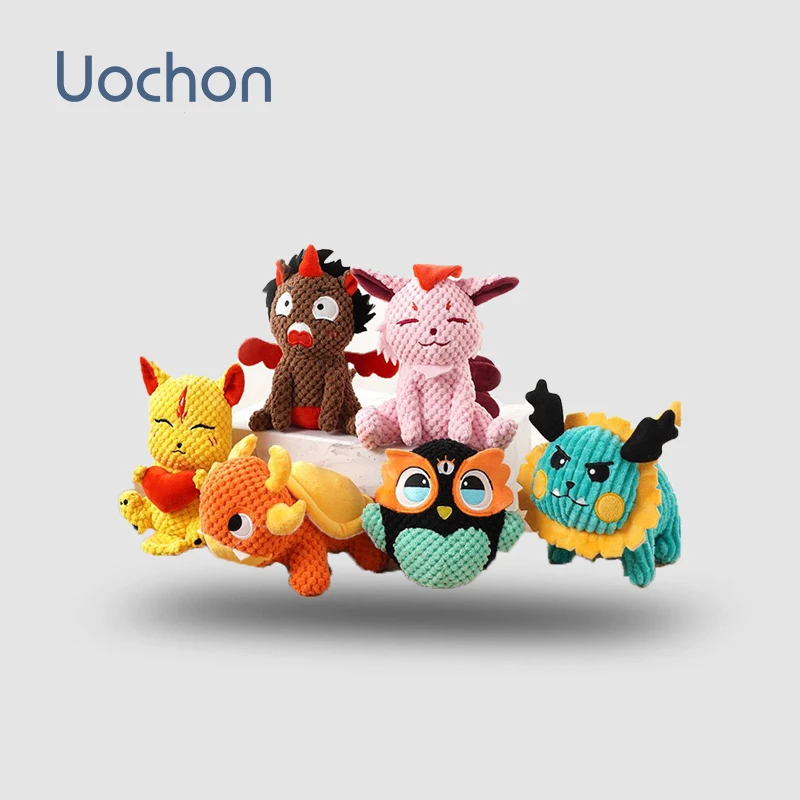 
Pet Supplies Soft Durable Interactive Set Pet Dog Plush Squeaky Chew Dog Toys For Dog 