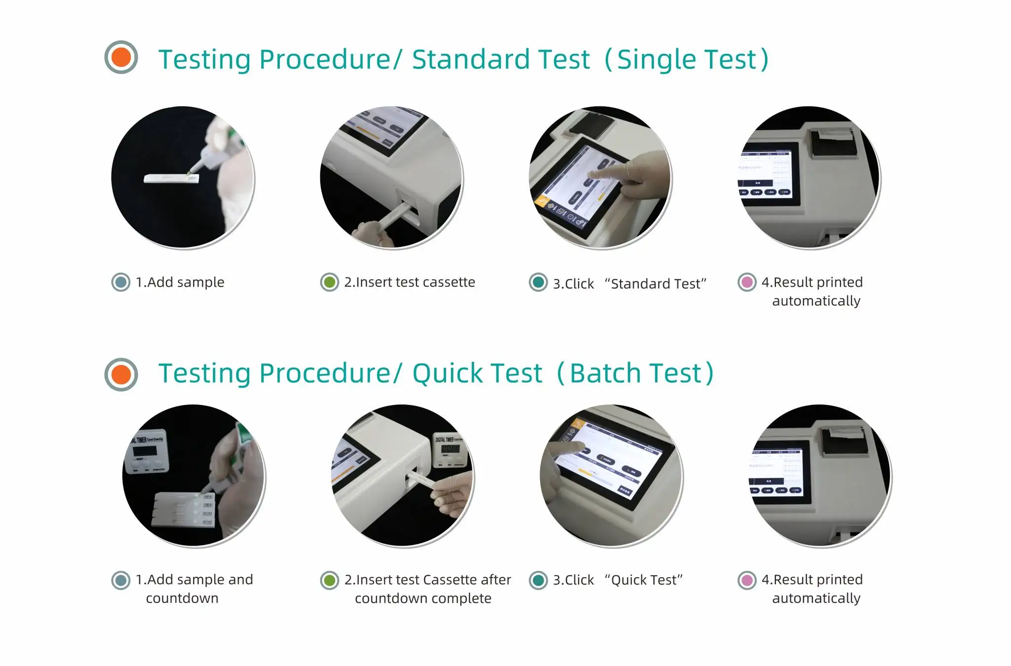 multi channel POCT analyzer factory price fluorescence immunoassay analyzer and reagents