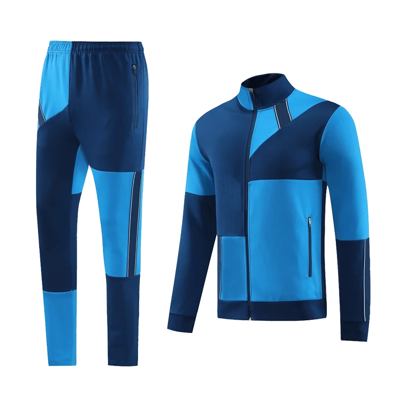 24 Soccer Training Tracksuits Men Soccer Wear Football Uniform Sets Custom LOGO Soccer Jersey Club Sportswear Grey Suit