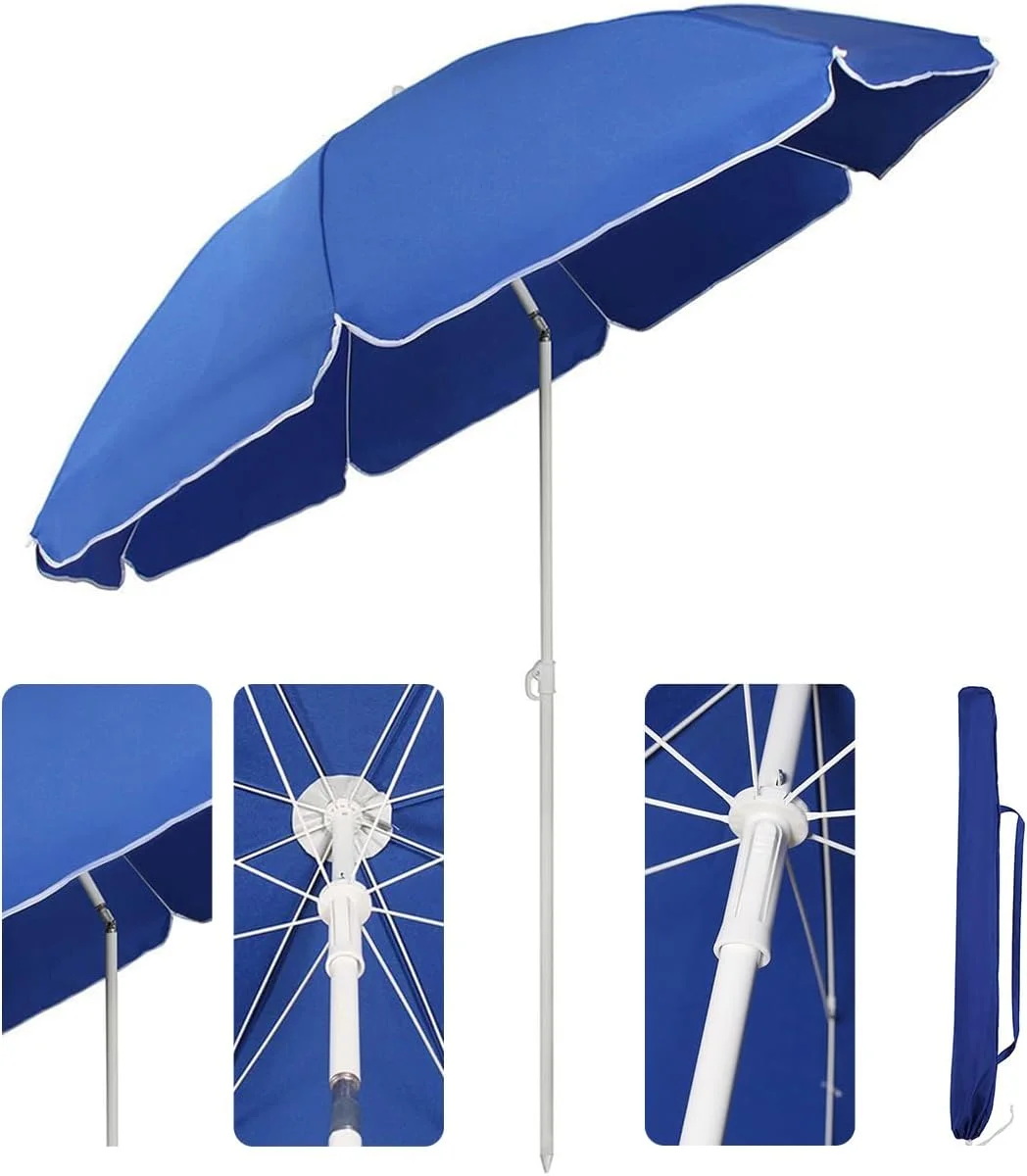 BR Leisure Garden outdoor beaches Portable luxury advertising beach umbrellas for sun protection and UV protection