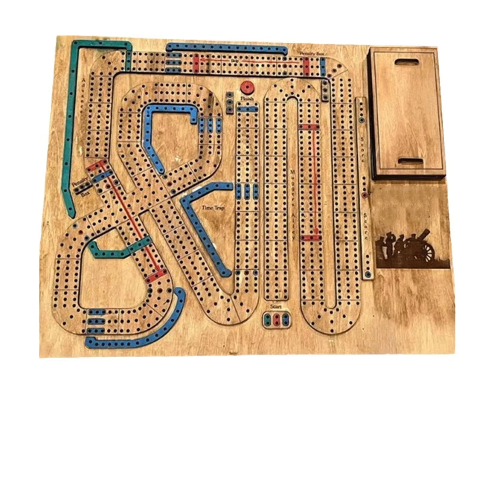 Customized Wooden Cribbage War Game for Adults and Families Large Storage Area with Sandalwood Engraving
