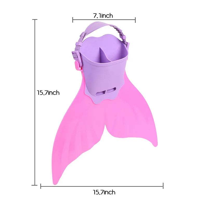 Hot Sale Mermaid Tails Swimming Fins Kids Swimwear With Monofin Swimming Flipper Diving Fins