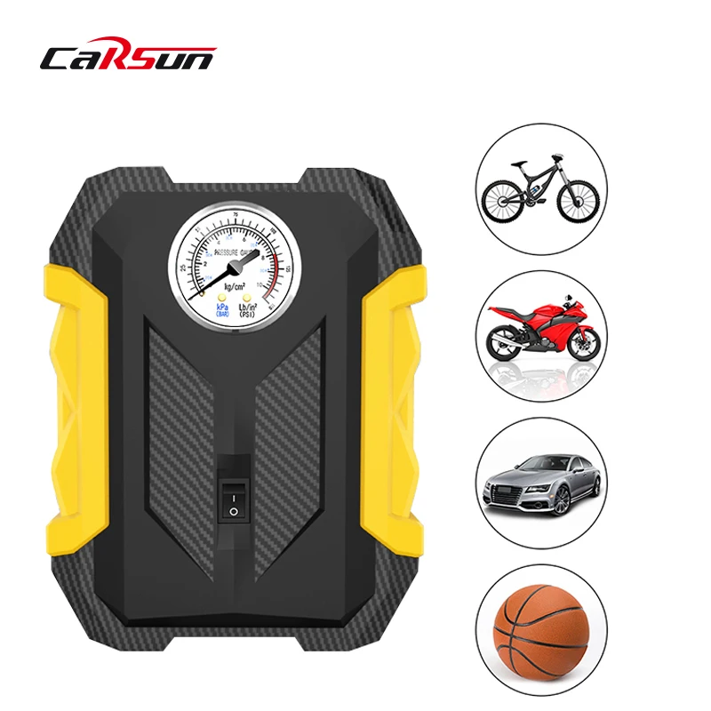 CARSUN 150PSI Portable Tire Car Air Pump For Motorcycles Smart Digital Compressor DC 12V With LED Light Bicycles Air Pump