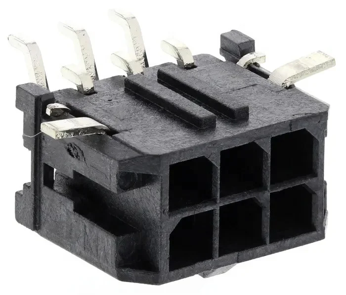 Wafer 3.0MM Dual Row Right Angle SMT connector, side entry, replacement Molex 43045 Series