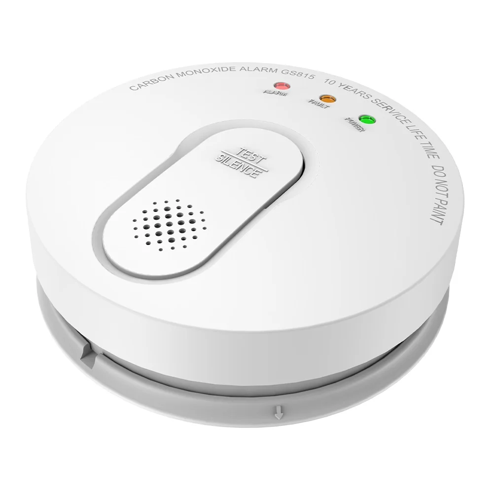 
BSI Certificated Self-test Wired Interconnected AC Main power Co Carbon Monoxide Alarm with DC 9V Backup Battery 