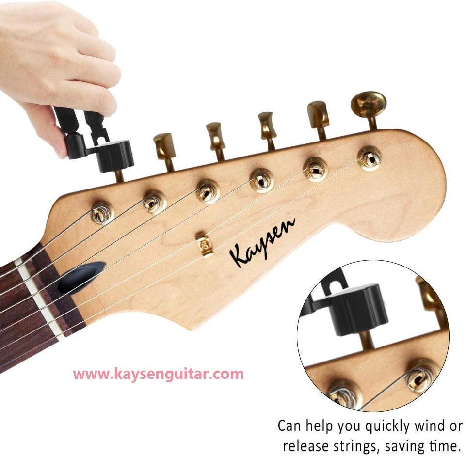 3-In-1 Guitar String Winders Tool, Guitar String Winder Cutter and Bridge Pin Pull Repair Tool for Guitar, Bass, Violin, Ukule