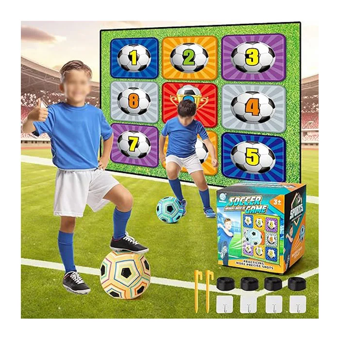 Football Indoor Toys Set Goal Giant Inflatable Kick Darts Ball Balls Outdoor Backyard Soccer Game Board