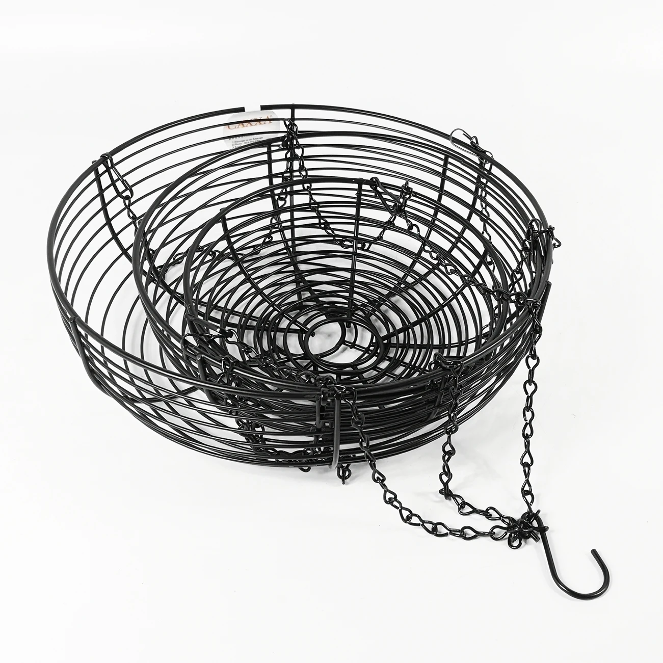 Popular style hanging basket metal 3 tier hanging fruit basket