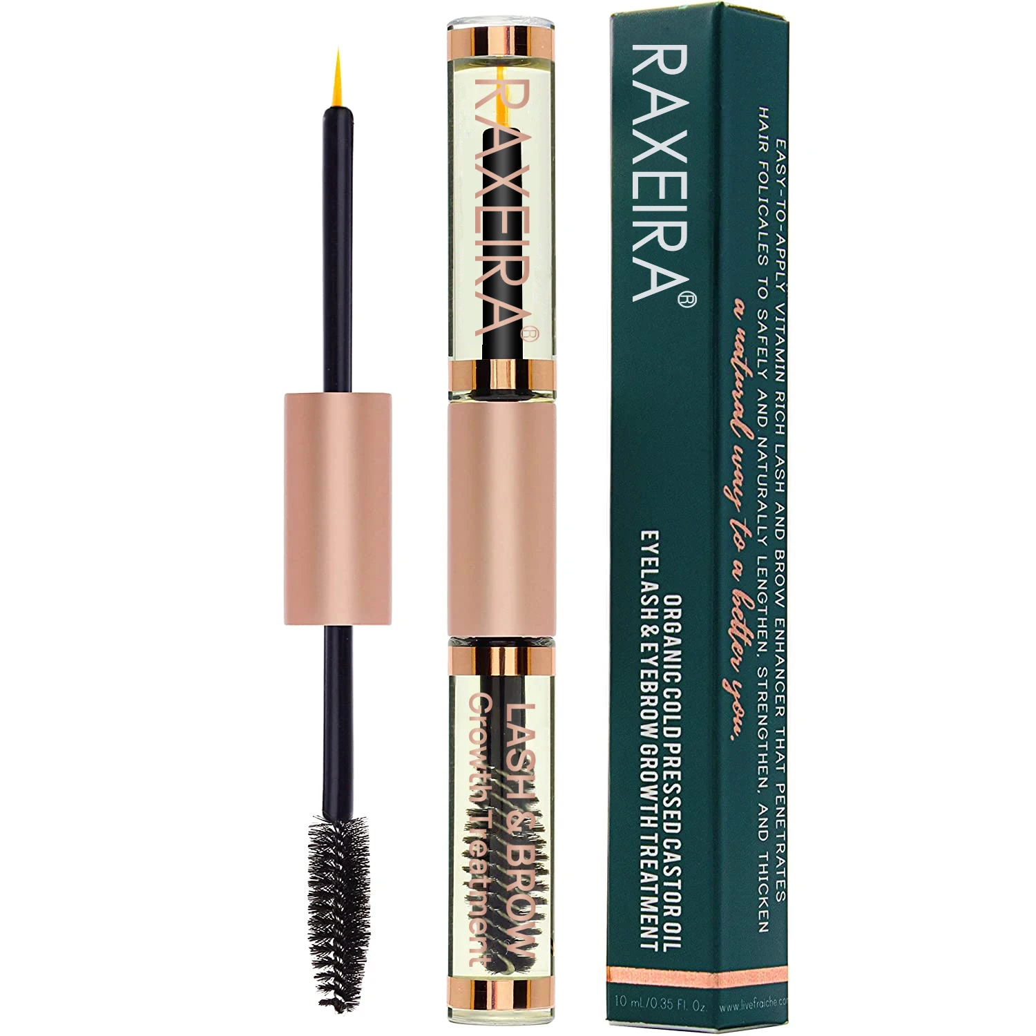 Private Label Castor Oil Cold Pressed Natural Eyelash Growth Serum