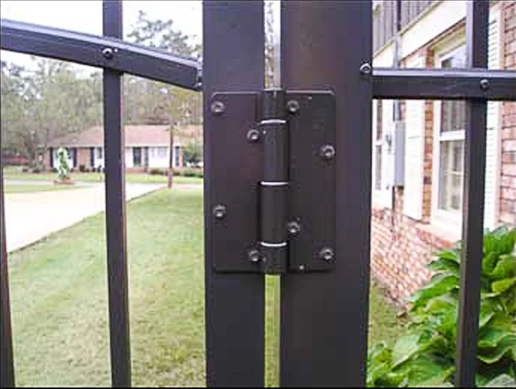 Outdoor Door Smart Adjustable Spring Self Closing Garden Gate Aluminum Hinge For Heavy Doors Folding Gate