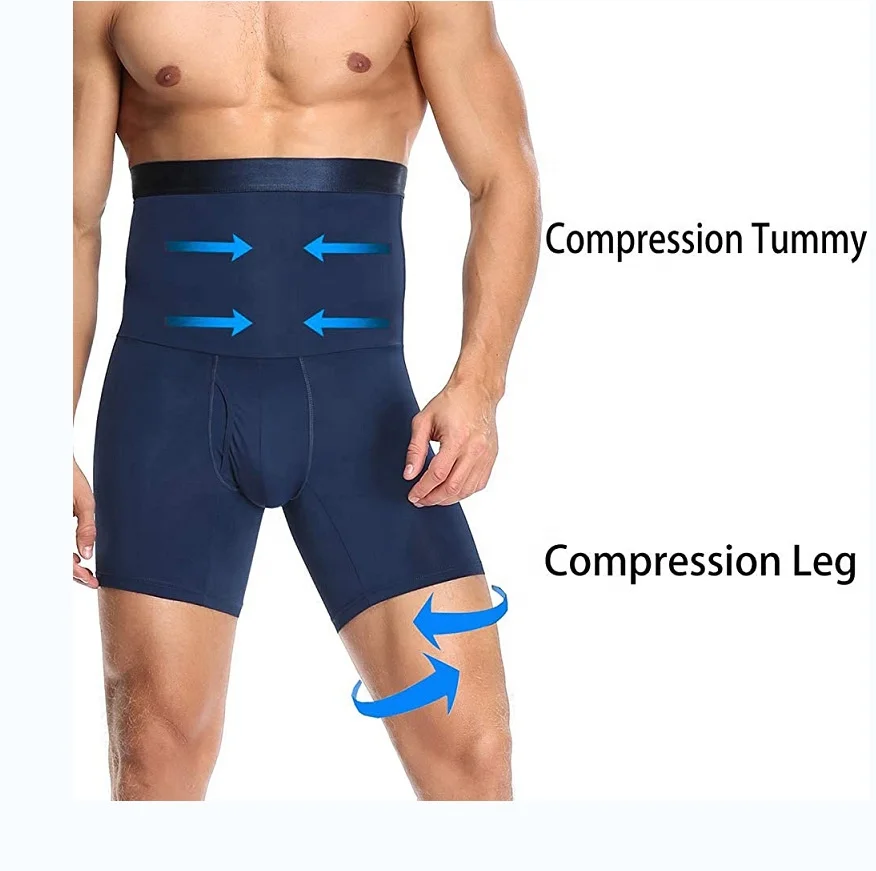 Для мужчин, которая контролирует живот, шорты с высокой талией и Боди для похудения ног нижнее бельё для девочек
