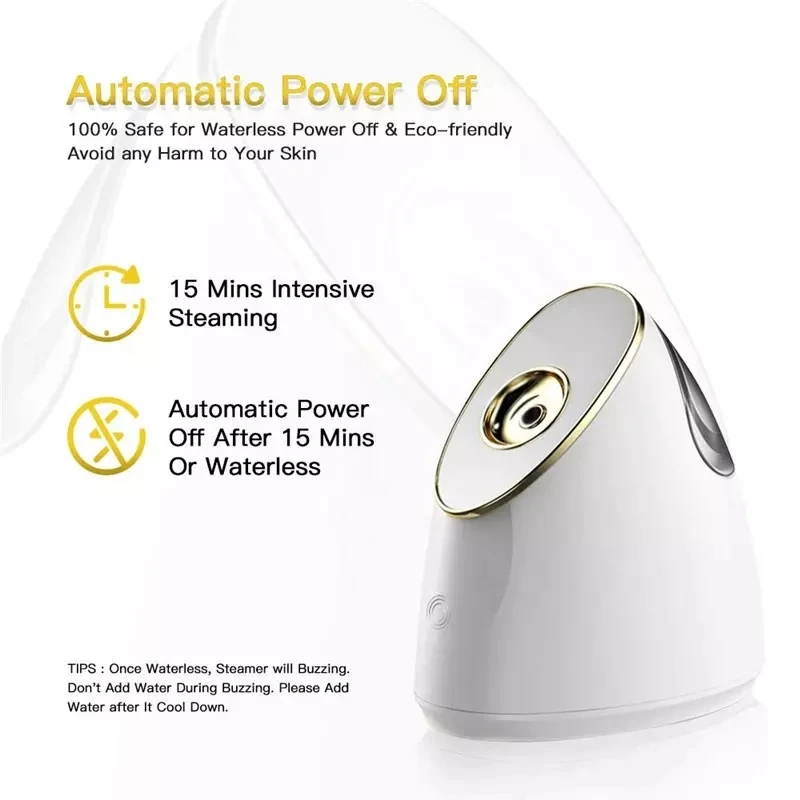 Best selling design private label facial steamer beauty care nano spray machine mini facial device portable with mirror