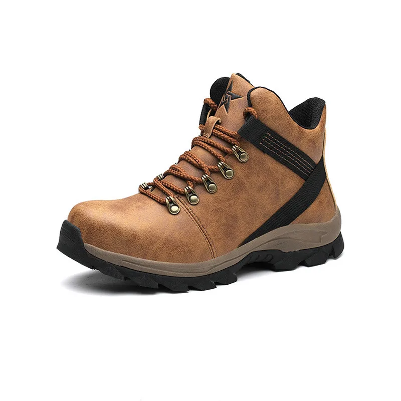 
Winter high cut oil resistant fire resistant steel toe cap insert safety shoes security boots 