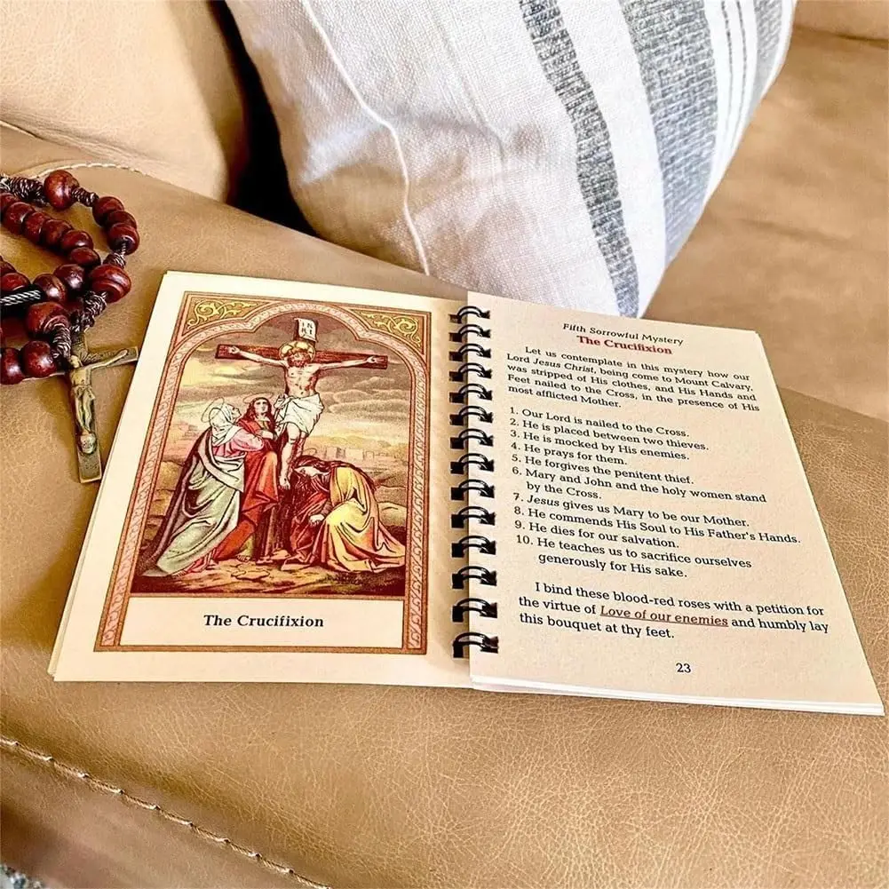 2024 Factory Direct Dropshipping Traditional Religious Mini Bible Pocket Prayer Beads Meditation Custom Booklet