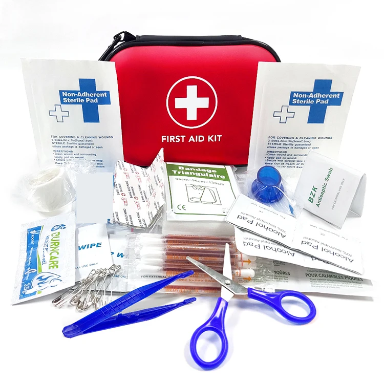 custom home high grade complete compact paramedic first aid kit travel medical mini nylon cloth first aid kit bag fully stocked