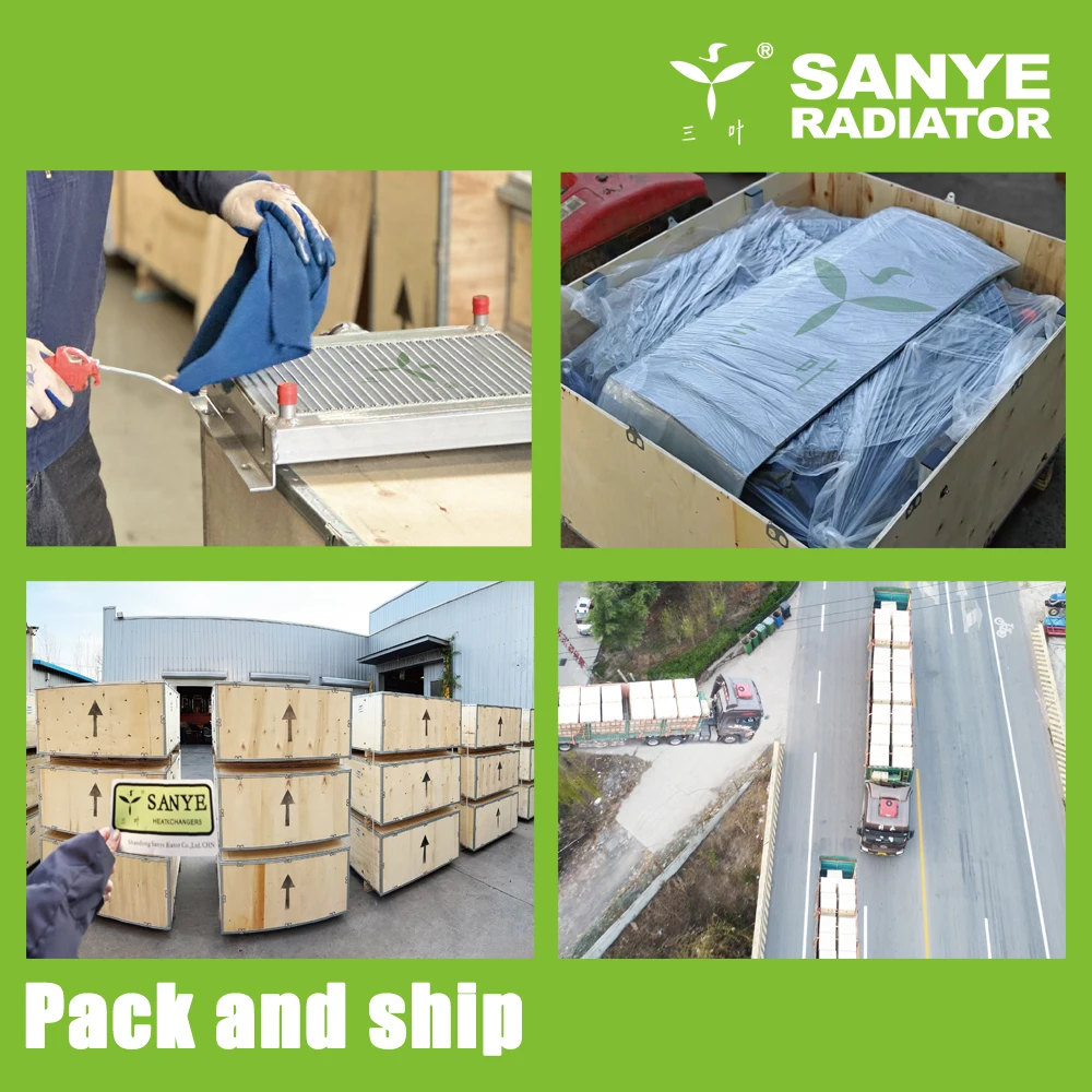 SANYE Factory Customized generator radiator copper core heat exchanger