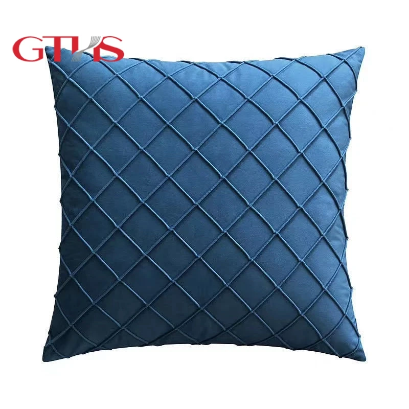 Custom Tufted Throw Pillow Covers Home Decor Pillows Promotion Household Cushion Cover Sofa 100% Satin Silk Polyester Pillowcase