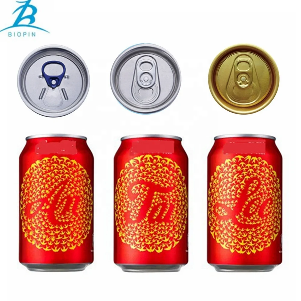 
12oz/355ml standard blank aluminum beverage can with lid 