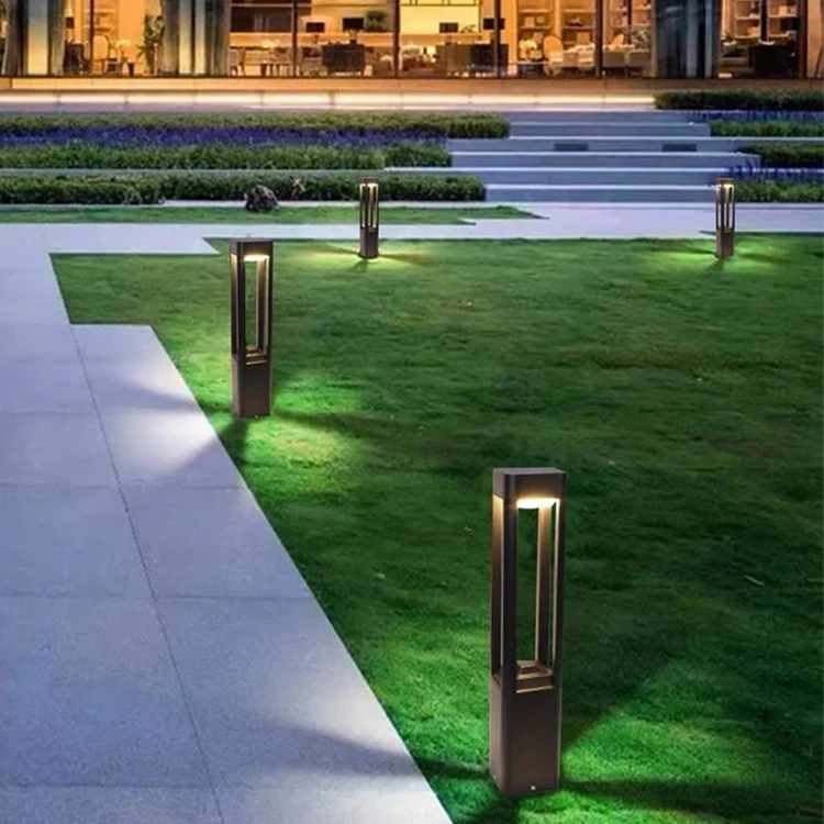Solar Waterproof 3W IP65 bollard light garden landscape light outdoor aluminum led lawn light