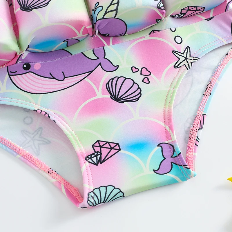 Kids Floatation Swimsuits Baby Boys Girls One Piece Float Suit Short Sleeve Swim Vest Zip up Buoyancy Swimwear