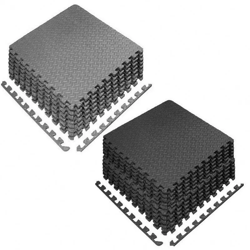 Square Rubber Mats For Kids Thick Tapis Salle De Sport Puzzle Gym Floor Interlocking Mat Flooring Protective Gym Mat