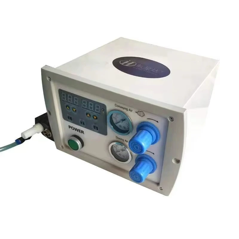 New Design Electrostatic Powder Coating Spraying Gun Installed in Spray Booth