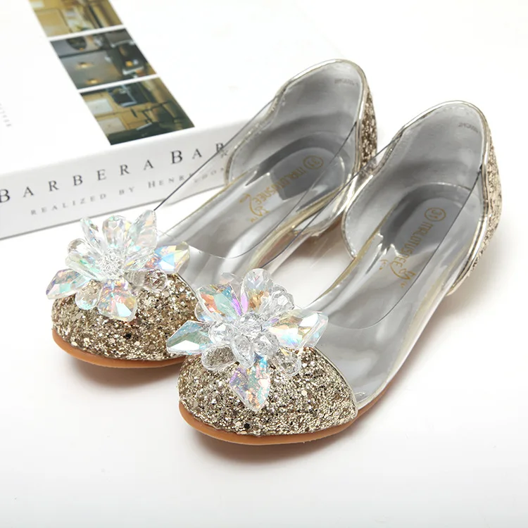 Обувь для выступлений Золушки на высоком каблуке для девочек