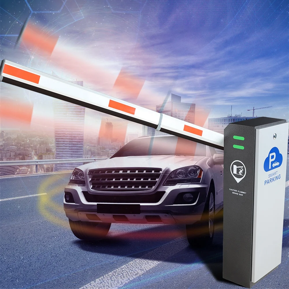 10 Million Cycles Electric Outdoor Automatic Boom Barrier Parking Lot Gate Car Park Barrier