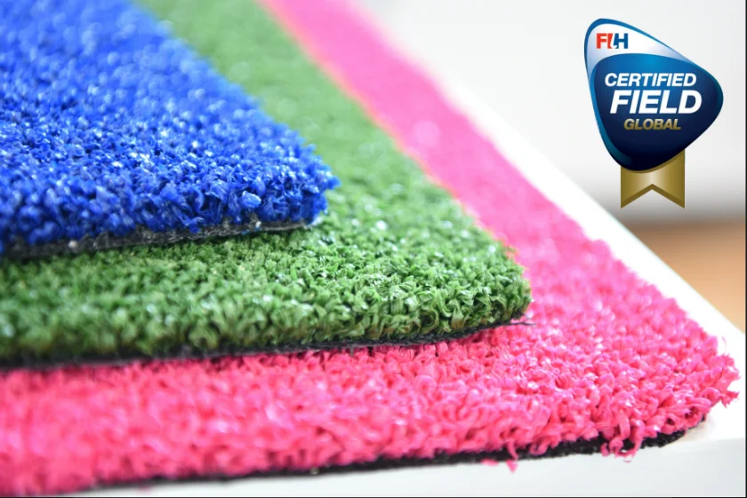 FIH approved water base cesped artificial turf  hockey sport mat grass carpet